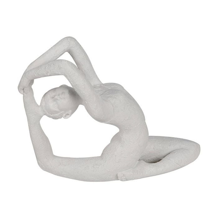 Maine & Crawford Yogi 18x16cm Resin Ornament Sculpture Home Tabletop Decor White