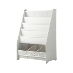 Oikiture Kids Bookshelf Toy Storage Box Organiser Display Shelf DIY Storage Rack