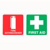Sandleford First Aid And Fire Extinguisher Sign PVC Sticker
