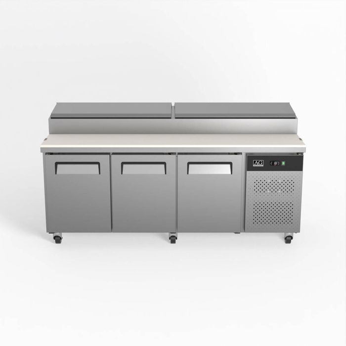 AG 3 Door Saladette Fridge - 10 x 1/3 GN Trays