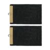 2x2pc Cdsi Lunasoft Tufted Bathset Cotton Set Charcoal Grey 50x80cm & 50x50cm