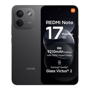 Xiaomi REDMI Note 17 Pro Max 5G (Dual Sim, 512GB, 9210mAh, AU Version) - Black, network Unbranded, 512GB, 8GB RAM
