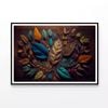 Leaves Art and Painting  Print 100% Australian Made 120x90cm  (Poster)