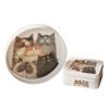 Ashdene Kim's Cats Galvanise Steel Round Serving Tray White 30.5x30.5cm