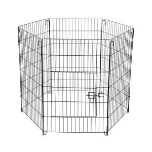Yes4pets 6 Panel Pet Playpen Foldable Exercise Cage Fence Enclosure 61cm X 76cm
