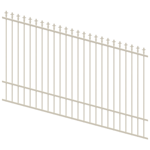 ProtectorAl 1201-2400W x 1500H Surfmist Spear Top Pool Fence Panel Raked Up to 15º