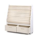 Keezi 4 tier Kids Bookshelf Wooden Bookcase Organiser Rack
