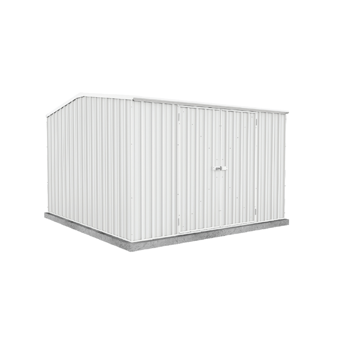 Absco Sheds 3.0 x 3.0 x 2.06m Surfmist Premier Double Door Garden Shed