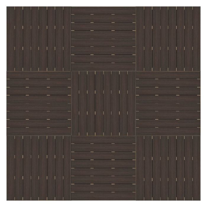 Good Times Decking 200-365mm (High) x 3432 x 3432mm Estate Brown Ekodeck 9 Module Kit