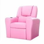 Keezi 1X Kids Recliner Chair Pink Sofa