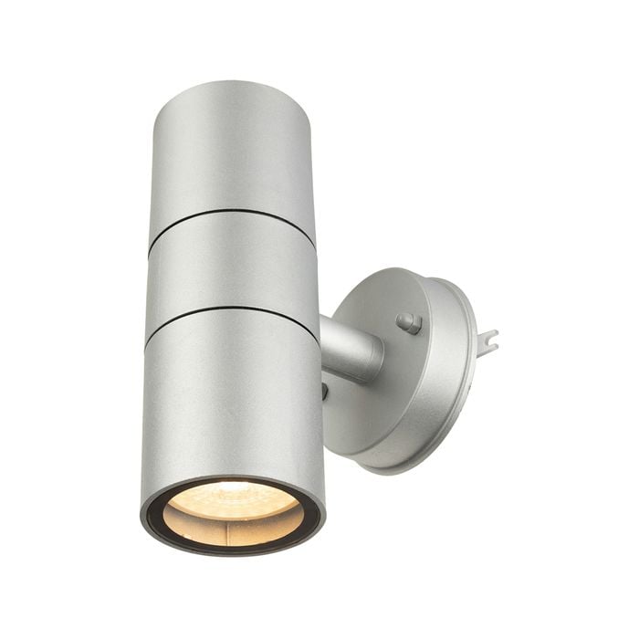 Brilliant 2 x 4W Silver Tate Up/Down DIY LED Wall Light