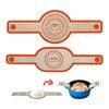 Catzon 2 Pcs Silicone Bread Sling For Dutch Oven Non Stick Long Handles-orange