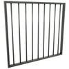 ProtectorAl 975 x 900mm Woodland Grey Aluminium Flat Top Garden Gate