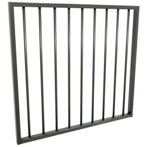 ProtectorAl 975 x 900mm Woodland Grey Aluminium Flat Top Garden Gate