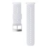 Suunto 24mm Athletic 3 Silicone Strap - White Steel M