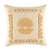 Kas Australia Cora Cushion Cotton Cover Soft Shell Natural 50x50cm