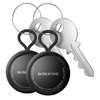 Borofone BC104 2 Pack Apple Find My GPS Smart Tracker Tags for Keys, Bags & Vehicles Anti-Lost Device