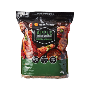 Heat Beads 2kg BBQ Smoking Wood Chips - 2kg Apple