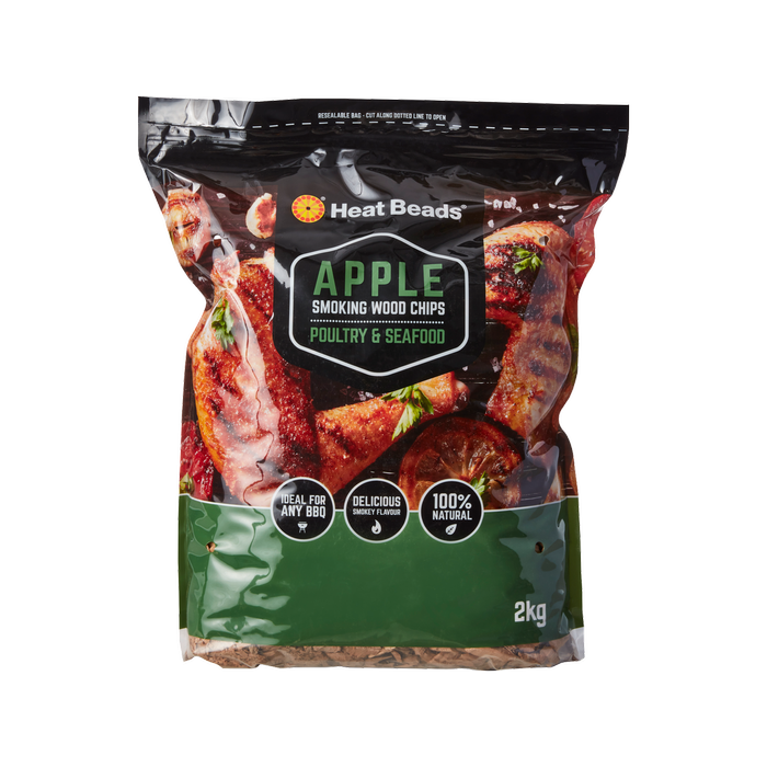 Heat Beads 2kg BBQ Smoking Wood Chips - 2kg Apple