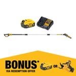 DeWALT 18V 5.0AH XR 20CM Cordless Pole Saw Kit DCMPS567P1-XE