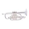John Packer JP371SWS Bb Cornet High Grade Musical Instrument - Silver Finish