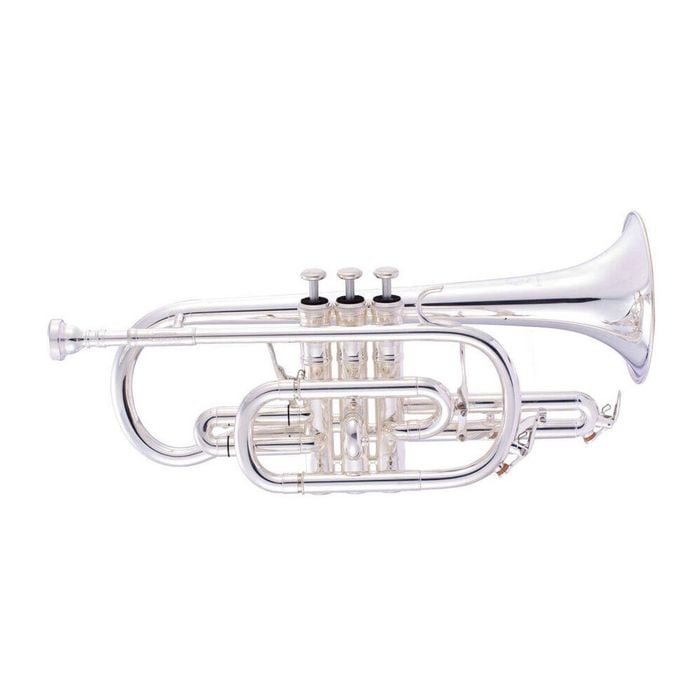 John Packer JP371SWS Bb Cornet High Grade Musical Instrument - Silver Finish