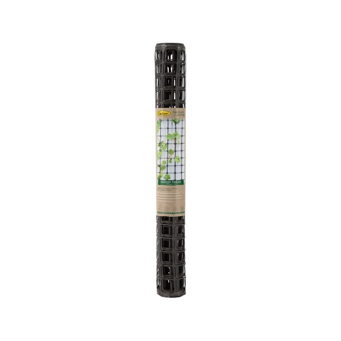 Backyard Farmer 900mm x 3m 50mm Woodland Grey Plastic Trellis