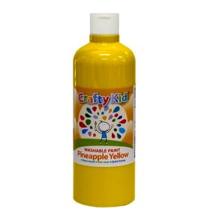 Boyle 500ml Pineapple Yellow Crafty Kid Washable Paint