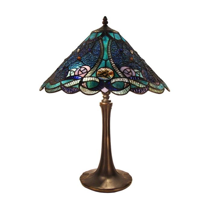G&g Annika Blue Dragonfly Table Lamp