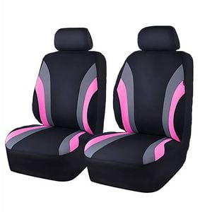 Catzon Front Car Seat Covers Auto Interior Protection Accessories For Suvs Trucks-pink