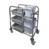 Vogue Stainless Steel Bussing Trolley - Catering Trolleys (dk738)