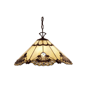 G&g Benita Tiffany Pendant  Light- Jade