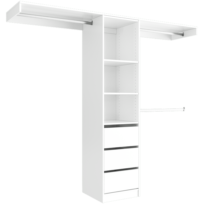 Lugna 2100mm White Built In Package 4