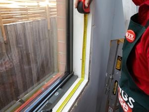 DIY Step Image - How to install architraves . Blob storage upload.