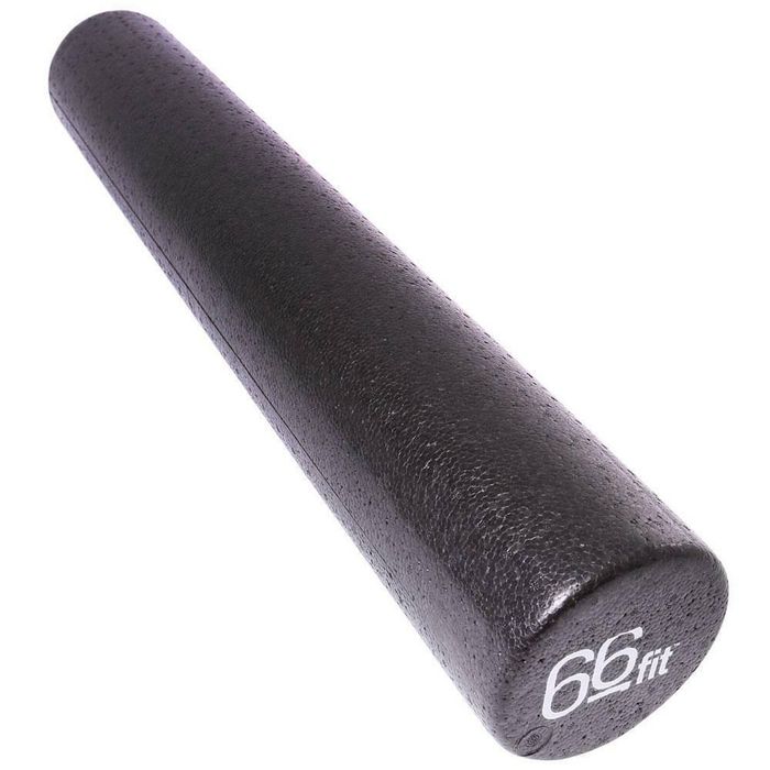 66fit High   Density EPP Foam Roller - 15 cm x 90 cm (Black)