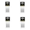 12pc Target Pro Grip Spin Shaft Dart Flight Stem Game Accessory Medium Clear
