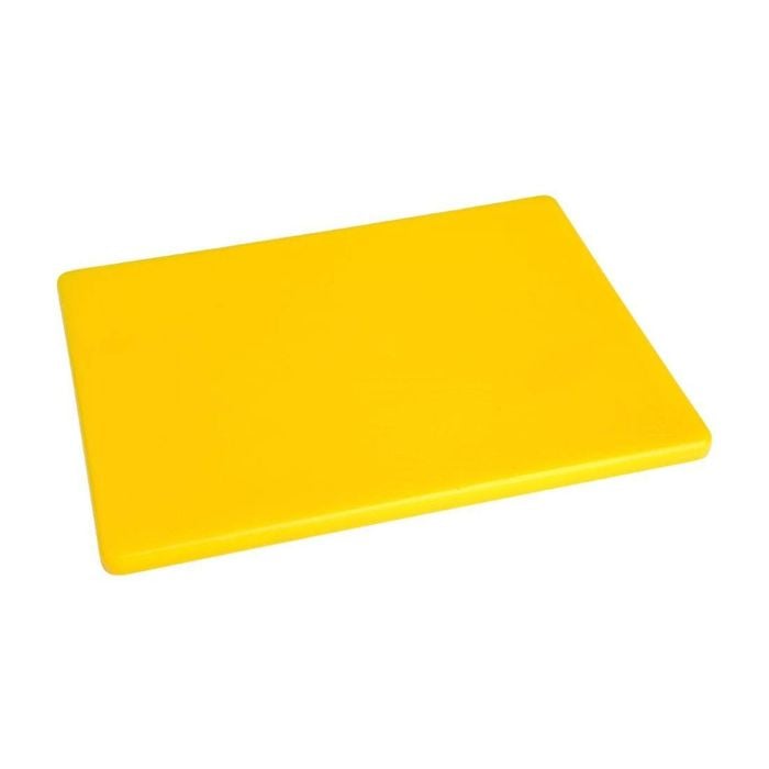 Hygiplas Chopping Board Low Density Yellow 305x229x12mm Commercial Kitchen Food Prep