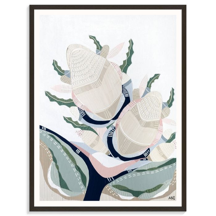 Artist Lane "Banksia Elements No. 5  " by Ani Ipradjian - 41x51cm Black Framed Print