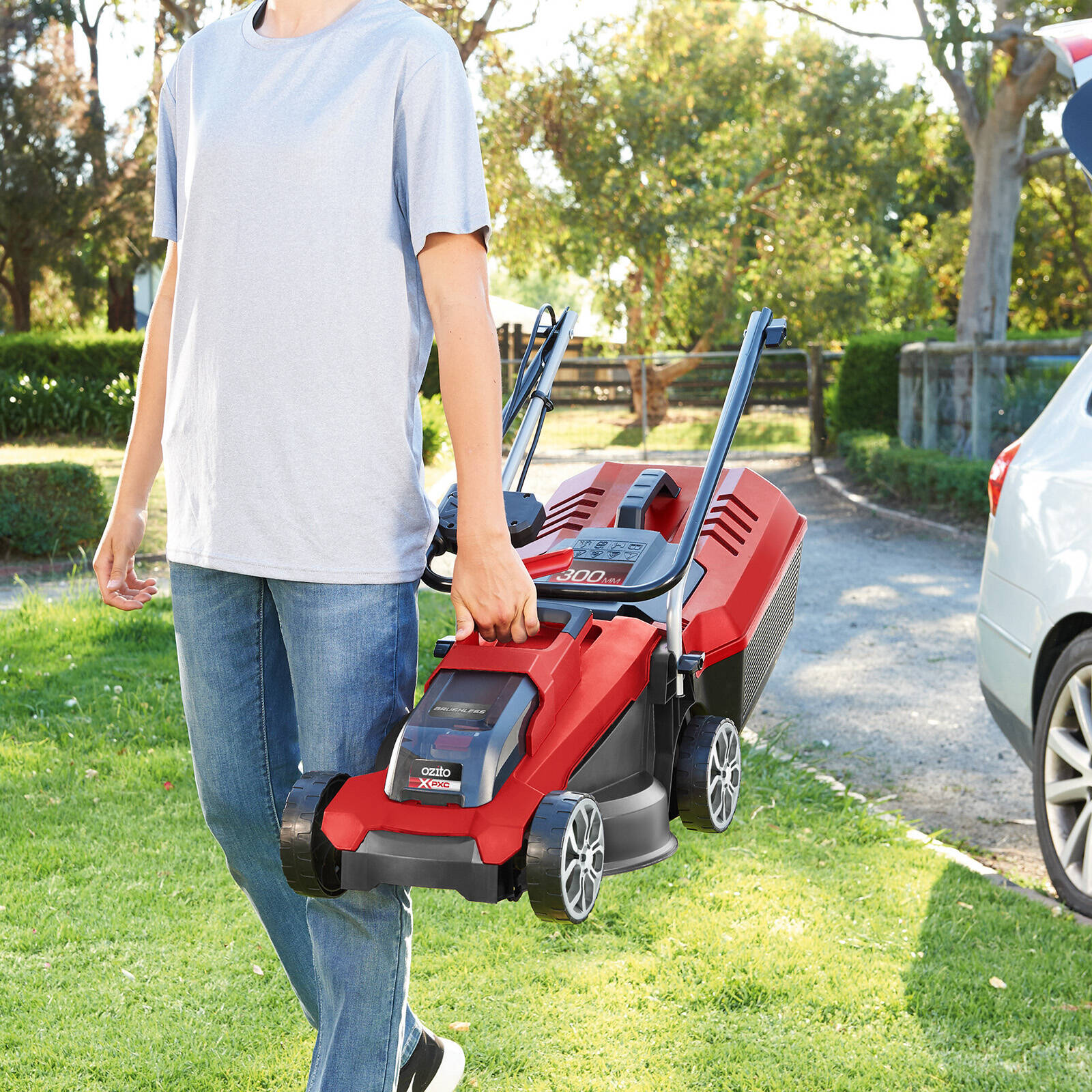 Ozito battery mower bunnings sale