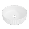 New England Joinery 360mm Matte White Allure Dimple Basin