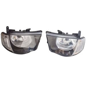 Pair Head Light Lamps Fit For Mitsubishi Triton Ute MN 2009~2015 GL GLX