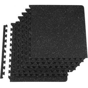 P&P Grey EVA Interlocking Foam Floor Mats, 6 Pack 610 mm Gym Tiles, 24 Square Feet