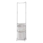 Lauft 2 Layer Laundry Basket Bathroom Multi-Layer Clothes Storage Hamper