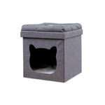 Dicor Small Charcoal Pet Ottoman For Cats