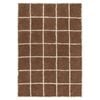Loopsie-400cm X 300cm-kigali Brown Grid Cotton Rug