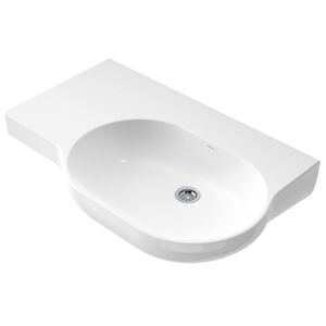 Caroma 720mm Opal 0 Tap Hole LHS Wall Basin - NTH