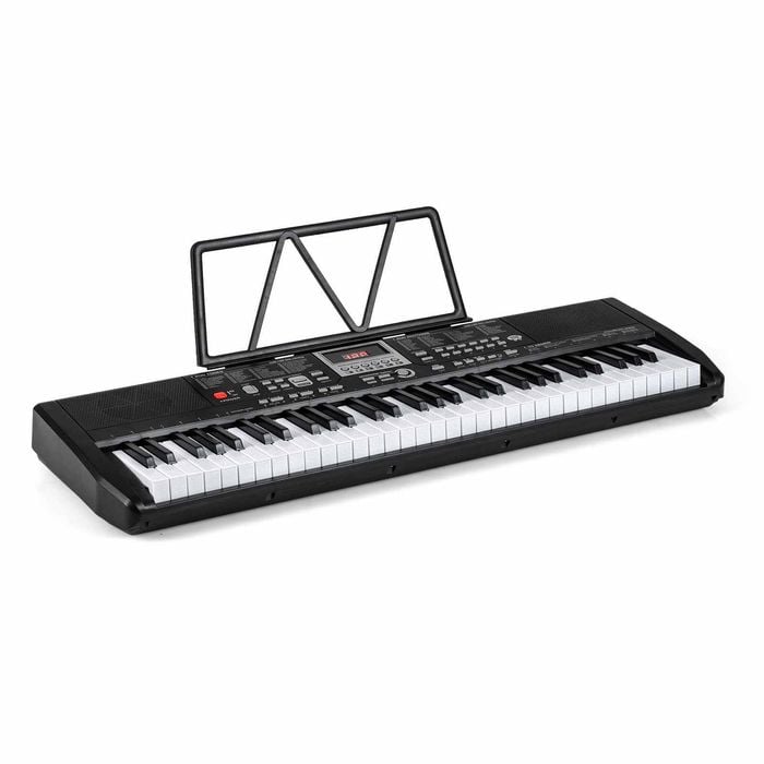 Costway 61-key Kid Piano Electric Keyboard Kit Musical Instrument Black