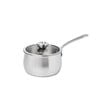Meyer White Steel Stainless Steel Induction Saucepan With Glass Lid 18cm