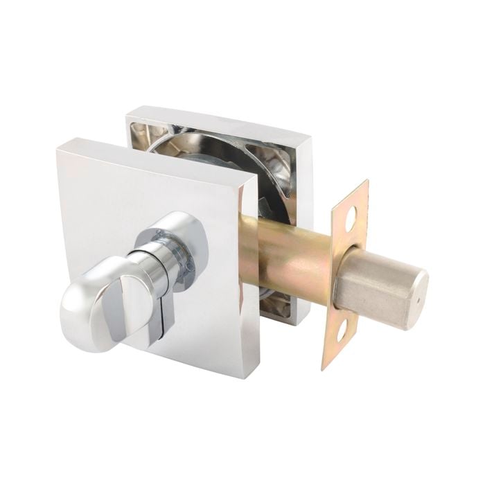Gainsborough Bright Chrome G2 Series Smooth Square Single Cylinder Deadbolt
