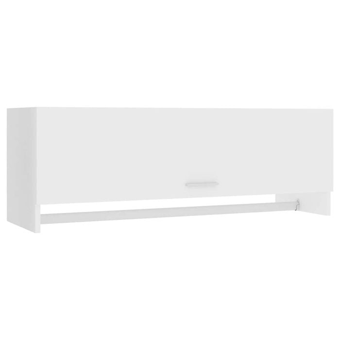 vidaXL Wardrobe White Bedroom Hanger Clothing Cabinet Closet